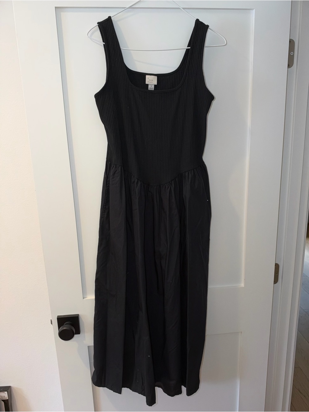a new day Black Ribbed Bodice Maxi Dress